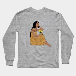 Asian lady Long Sleeve T-Shirt